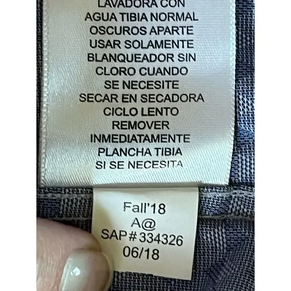 Ben Sherman Dress Shirt Mens Medium 15-15.5 32/33 Blue Button-Up Slim Stretch - Picture 8 of 11